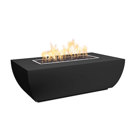 The Outdoor Plus 84 Rectangular Avalon Fire Pit, Powder Coated Metal, Java, Low Voltage Electronic Ignition, Natural Gas OPT-AVLPC8415E12V-JAV-NG